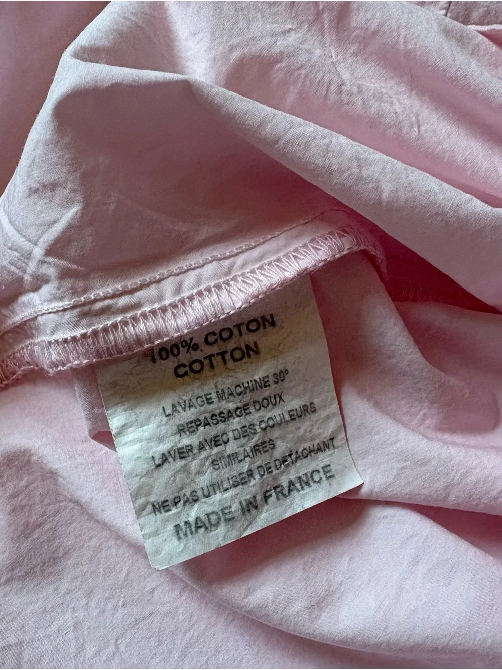 MANUELLE GUIBAL The Zani Top in Pearl Pink Parisian Boxy Blouse Cotton Poplin 0 - Picture 14 of 16